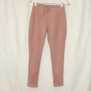 Lefties Blush Pink Faux Suede Ankle Pants Size M
